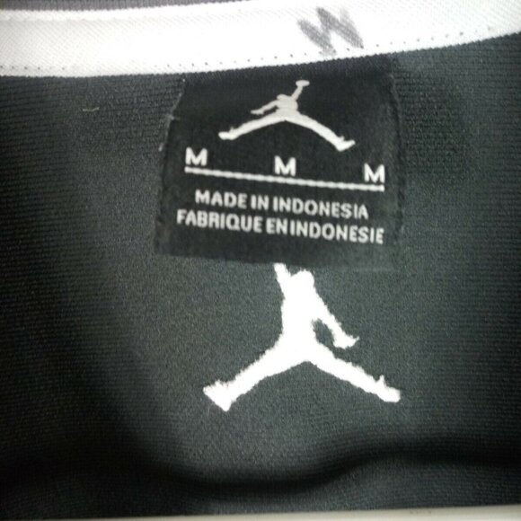 Nike Mens Jordan Warm-Up Starter Jacket Medium Gray St Louis Patch Logo Pockets - Picture 4 of 8